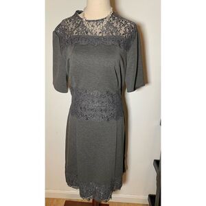 Donna Morgan size 12 gray stretchy dress